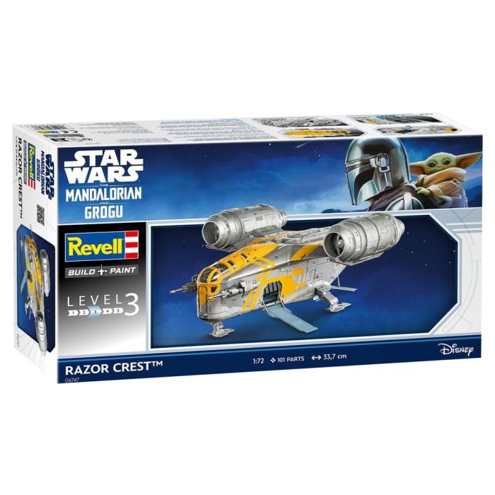 Star Wars The Mandalorian and Grogu Revell Model Kit 1/72 Razor Crest 34 cm