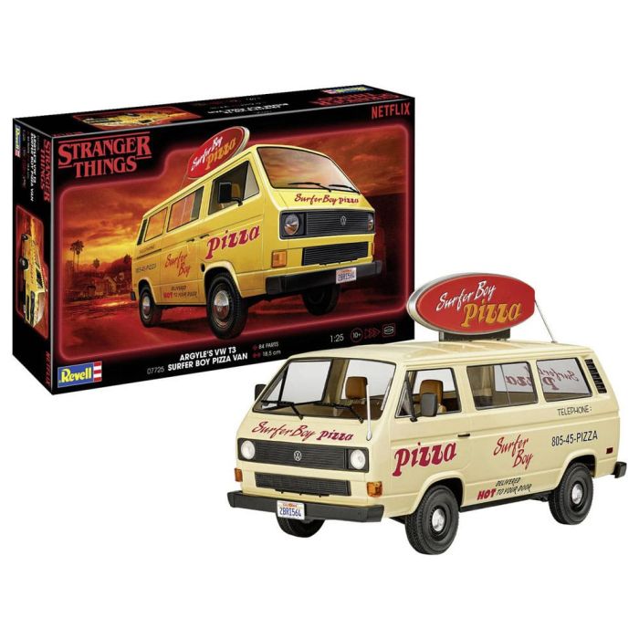 Stranger Things Model Kit 1/25 VW T3 Bus Surfer Boy 19 cm