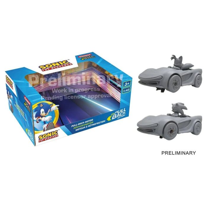Sonic the Hedgehog Pull & Speed Pull-back car Sonic Racing CrossWorlds - Twinpack