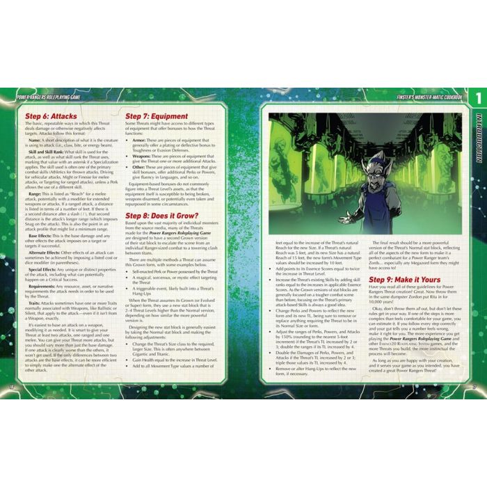 Power Rangers RPG book Finster's Monster-Matic Cookbook Sourcebook *Englische Version*