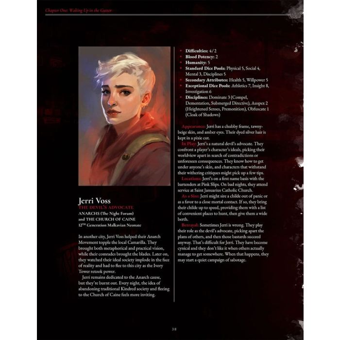 Vampire: The Masquerade 5th Edition RPG book The Crimson Gutter Chronicle Book *Englische Version*