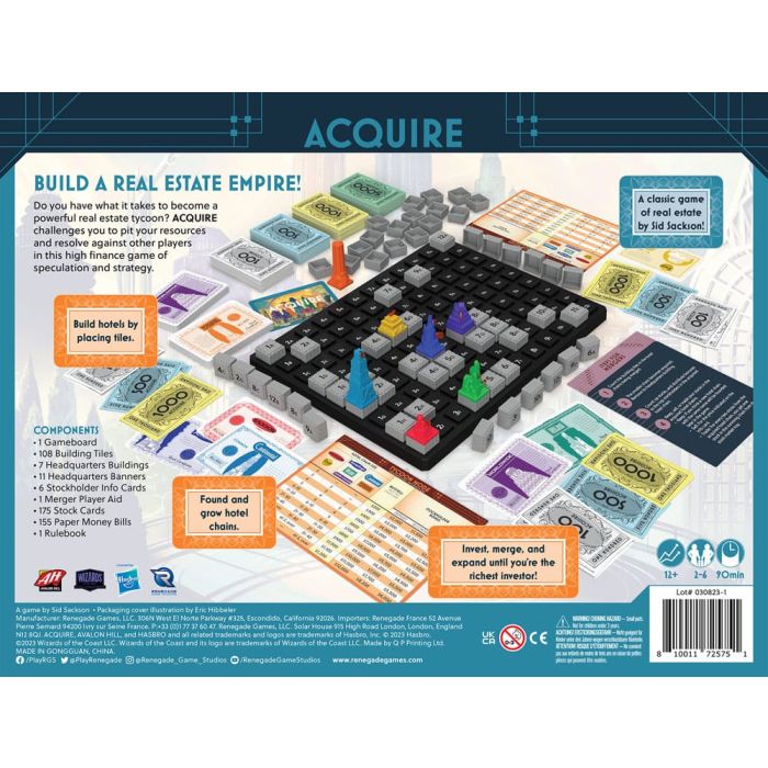Avalon Hill board game Acquire *English Version*
