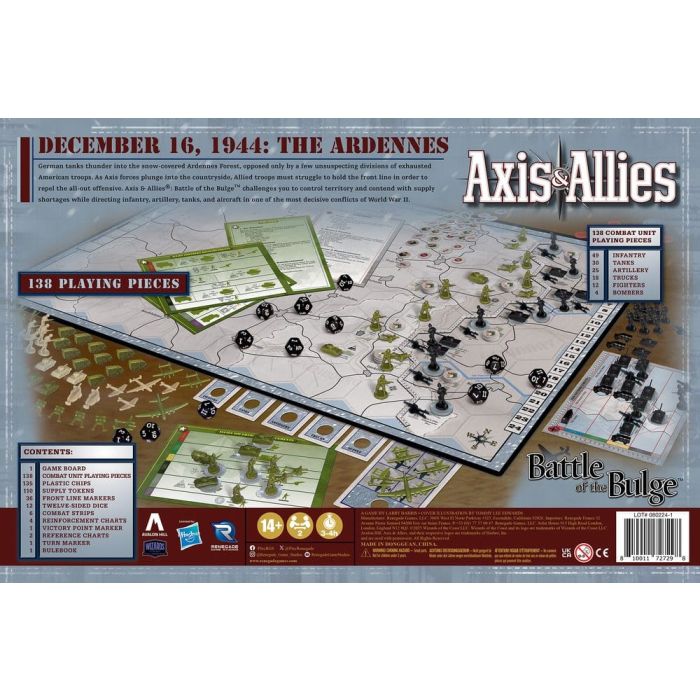 Avalon Hill board game Axis & Allies: Battle of the Bulge *English Version*