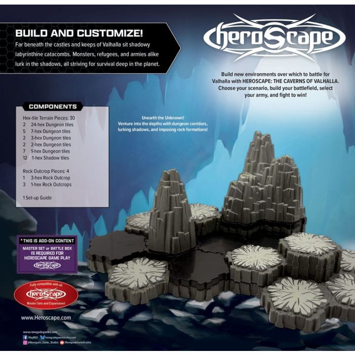 Heroscape Terrain Expansion The Caverns of Valhalla *English Version*