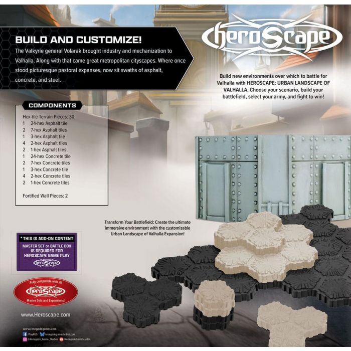 Heroscape Terrain Expansion The Urban Landscape of Valhalla *English Version*