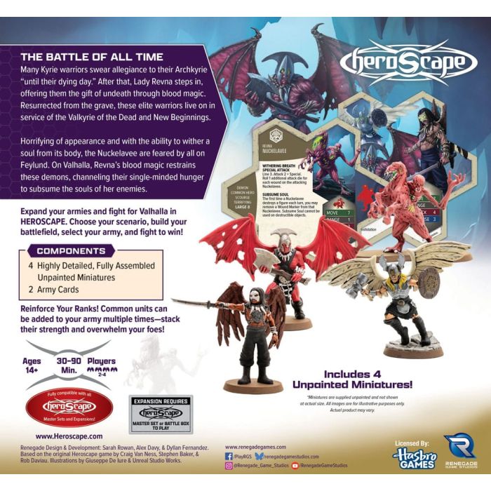 Heroscape Army Expansion Age of Annihilation Revenants of Revna & Nuckelavee (Common) *English Version*
