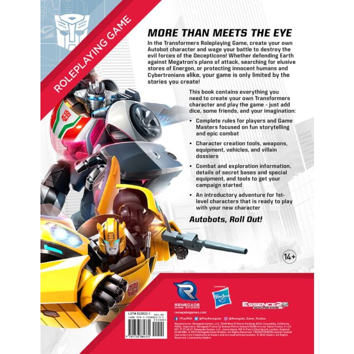 Transformers RPG Core Rulebook *Englische Version*