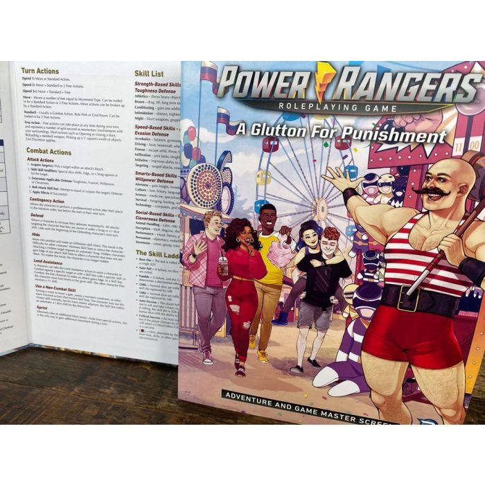 Power Rangers RPG book A Glutton for Punishment Adventure & GM Screen *Englische Version*