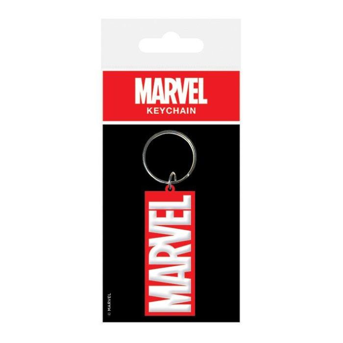 Marvel Comics Rubber Keychain Logo 6 cm