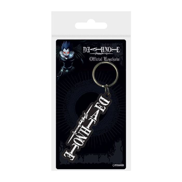 Death Note Rubber Keychain Logo 6 cm