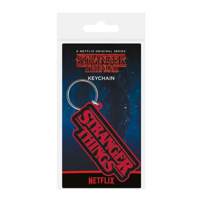 Stranger Things Rubber Keychain Logo 6 cm