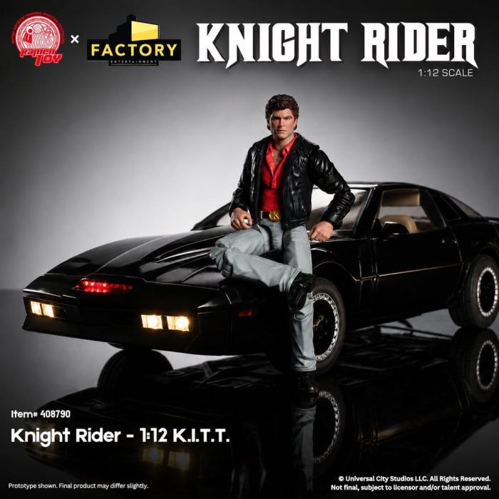 Knight Rider Action Figure 1/12 K.I.T.T. with Michael Knight