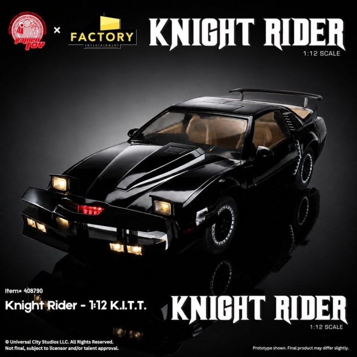 Knight Rider Action Figure 1/12 K.I.T.T. with Michael Knight