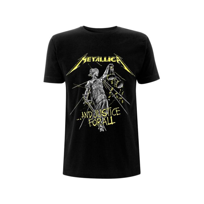 Metallica T-Shirt And Justice For All Tracks Black Size L