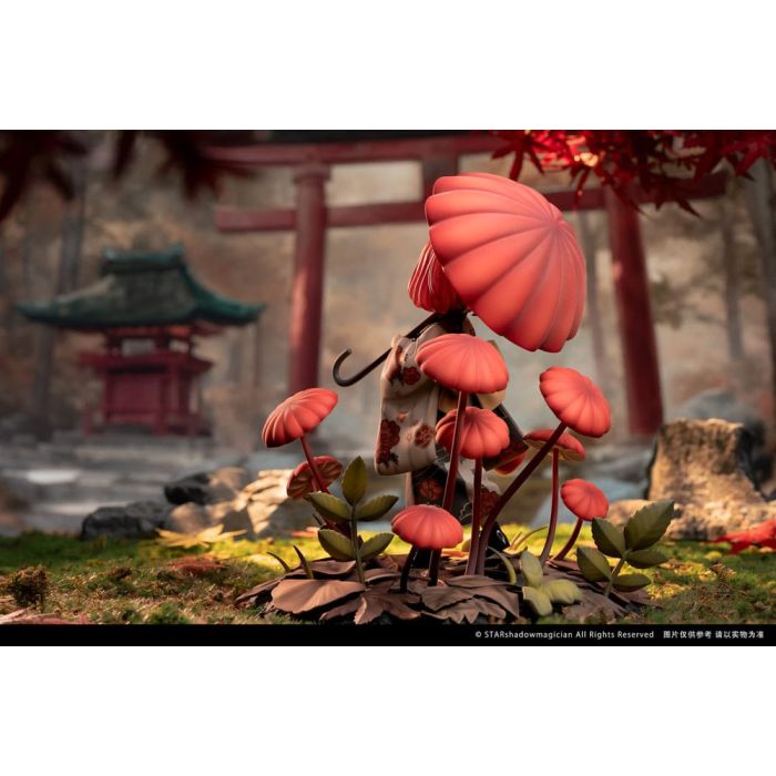 The Mushroom Girls PVC Statue 1/1 No.6 Marasmius Haematocephalus 23 cm