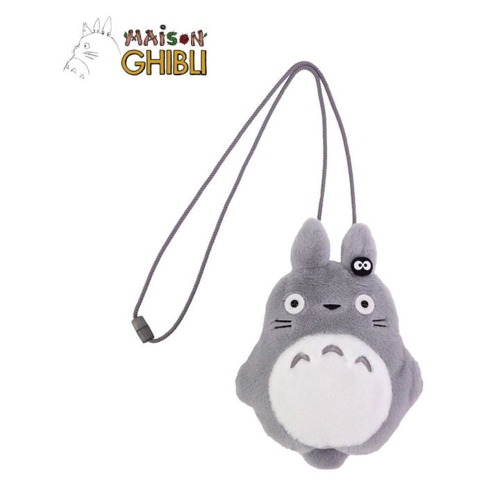 My Neighbor Totoro Plush Pouch with strings Big Totoro 20 x 15 cm
