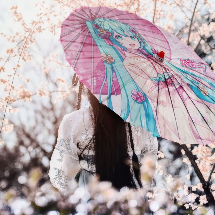 Hatsune Miku Paper-Parasol Miku 