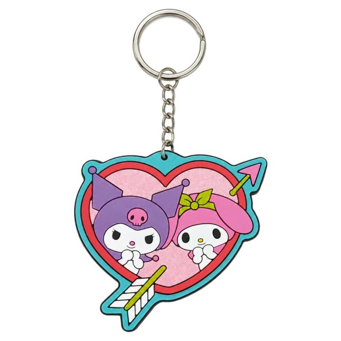 Sanrio Rubber Keychain Kuromi & My Melody 6 cm