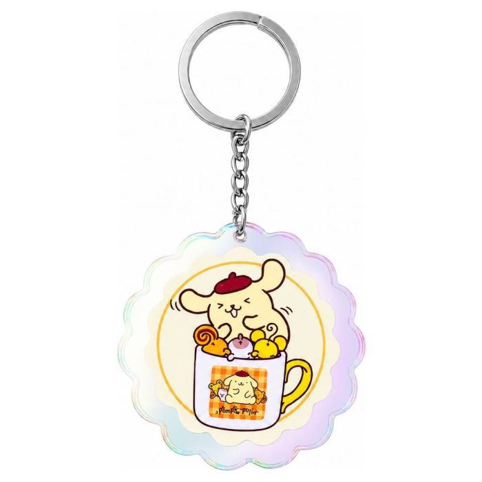 Sanrio Acrylic Keychain Pompompurin 30th Anniversary Squishy Cute Purin 01