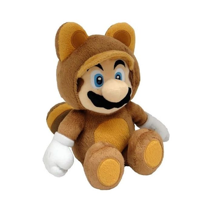 Super Mario Plush Figure Tanooki Mario 22 cm