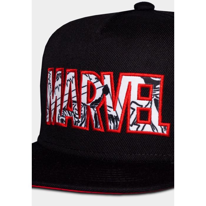 Marvel Snapback Cap Classic Comic Logo