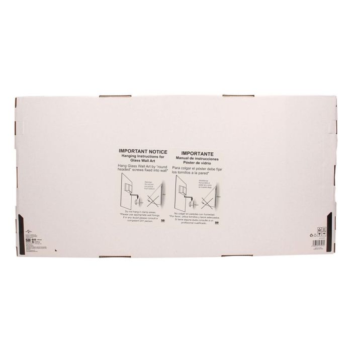 Scarface Glass Poster The World Is Yours (Grey Background) 60 x 30 cm