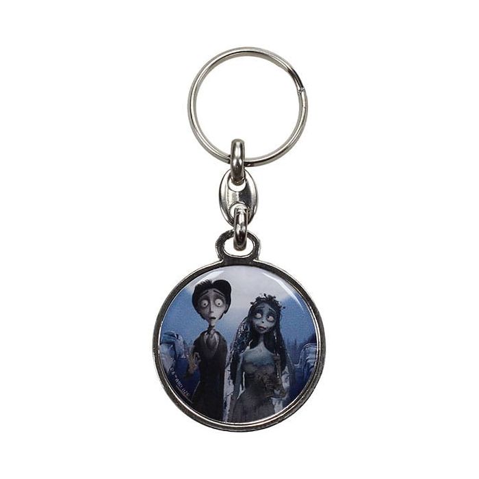 Corpse Bride Metal Keychain Victor & Emily
