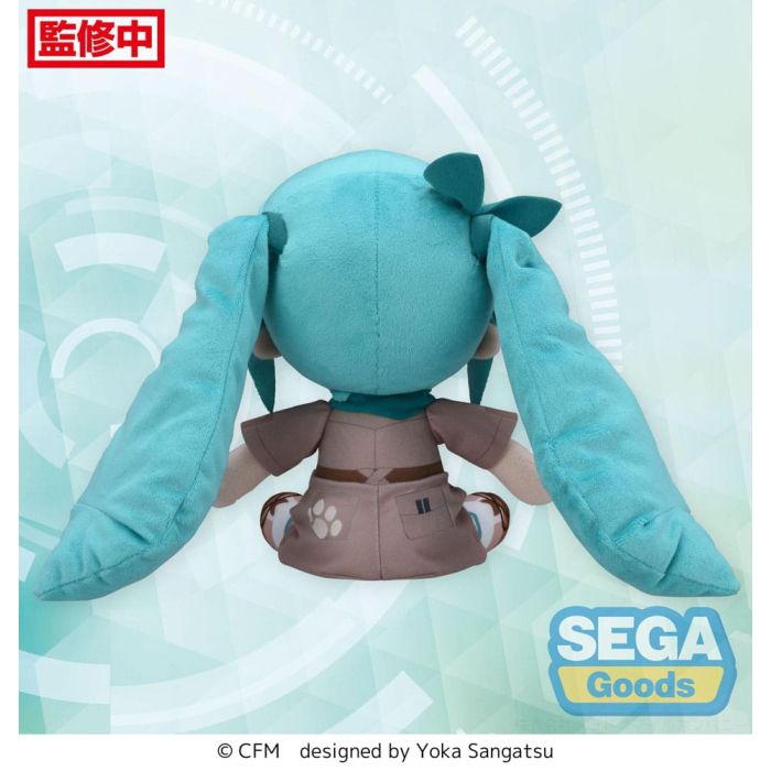 Hatsune Miku Fuwa Petit Plush Figure Hatsune Miku Going Out Series Zoo Ver. M 22 cm   