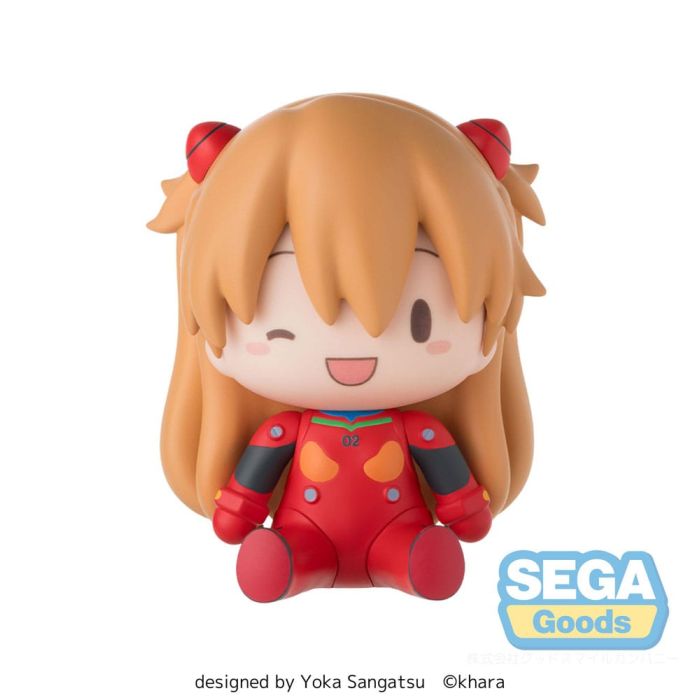 Evangelion: New Theatrical Edition Fuwa Petit Chibi Figure Asuka Plug Suit 8 cm