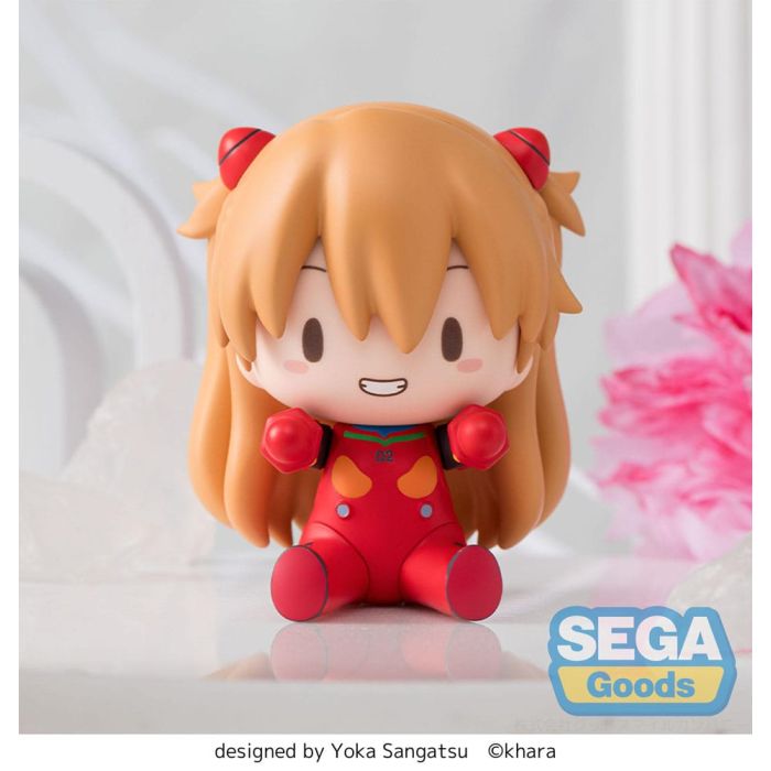 Evangelion: New Theatrical Edition Fuwa Petit Chibi Figure Asuka Plug Suit 8 cm