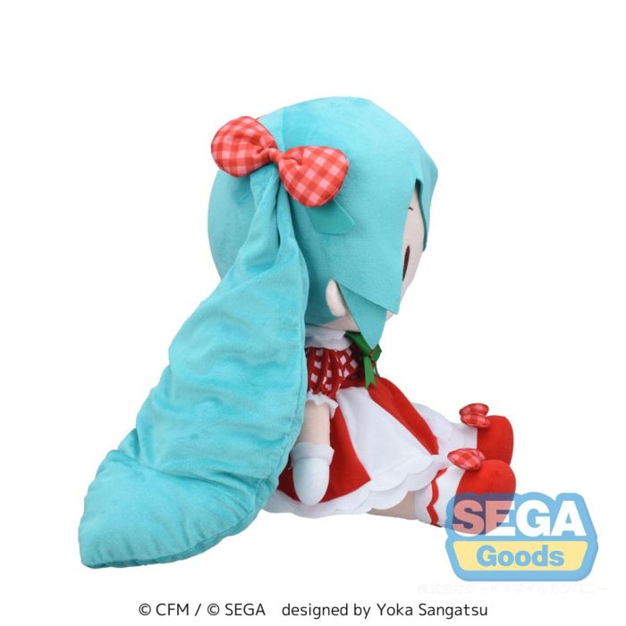 Character Vocal Series 01: Hatsune Miku Fuwa Petit Plush Figure Hatsune Miku x Love and Berry Dress Up and Dance! Lovely Strawberry 40 cm