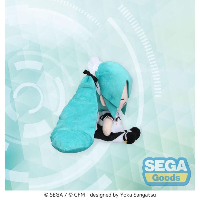 Hatsune Miku Project Diva Arcade Fuwa Petit Mini Plush Figure Miku Maid Ver. (EX) 16 cm     