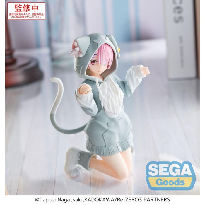 Re:Zero Starting Life in Another World Yumemirize PVC Statue Ram Mofumofu Pack 11 cm 