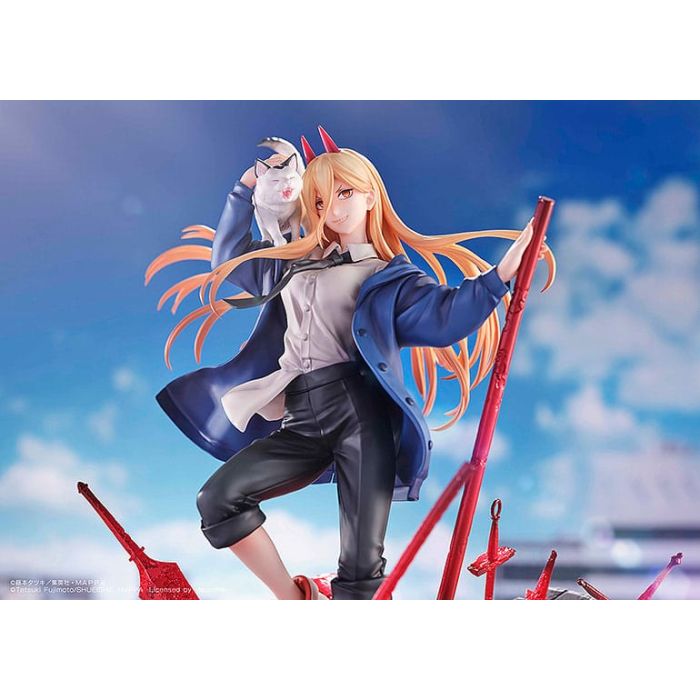 Chainsaw Man Statue 1/7 Power & Meowy 28 cm