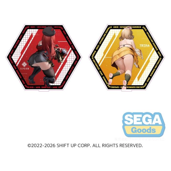 Goddess of Victory: Nikke Acrylic Stand PtZ Double-Sided Rapi: Red Hood/ Anis: Sparkling Summer 25 cm