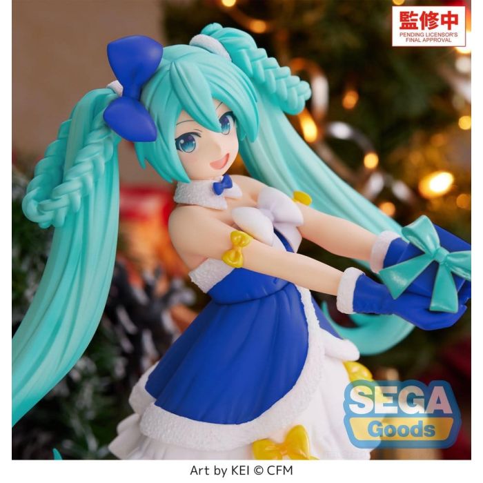 Character Vocal Series 01: Hatsune Miku High Premium PVC Figure Hatsune Miku Sapphire Christmas Ver. 21 cm