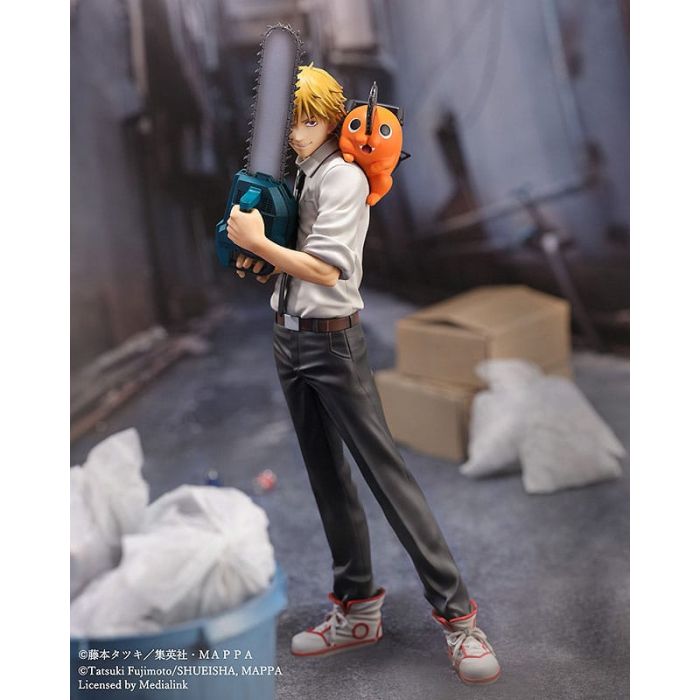Chainsaw Man S-Fire PVC Statue 1/7 Denji & Pochita 24 cm
