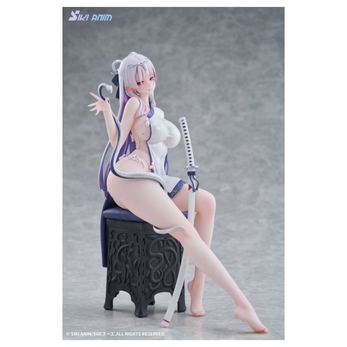 Original Character PVC Statue 1/7 The Color of the Blue - White Snake Deluxe Edition 20 cm
