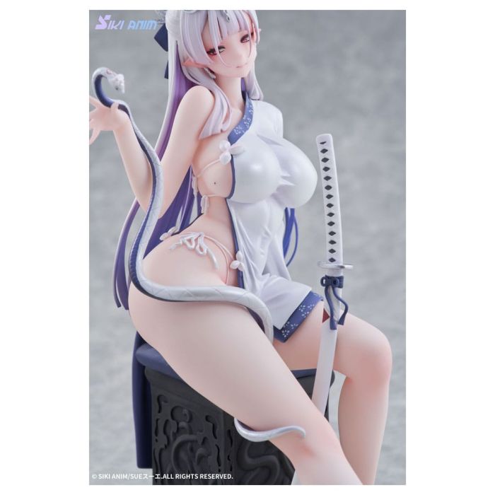 Original Character PVC Statue 1/7 The Color of the Blue - White Snake Deluxe Edition 20 cm