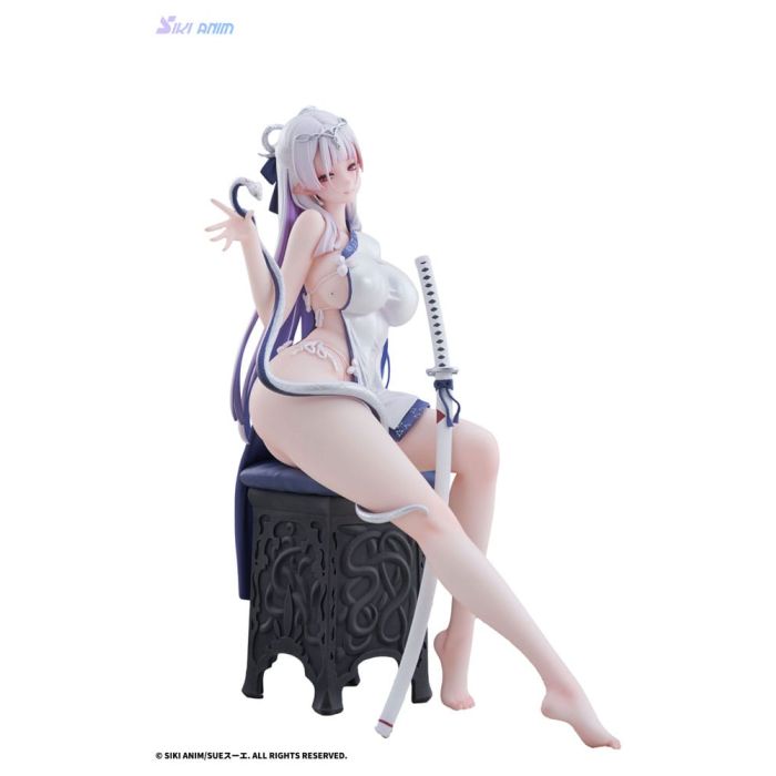 Original Character PVC Statue 1/7 The Color of the Blue - White Snake Deluxe Edition 20 cm