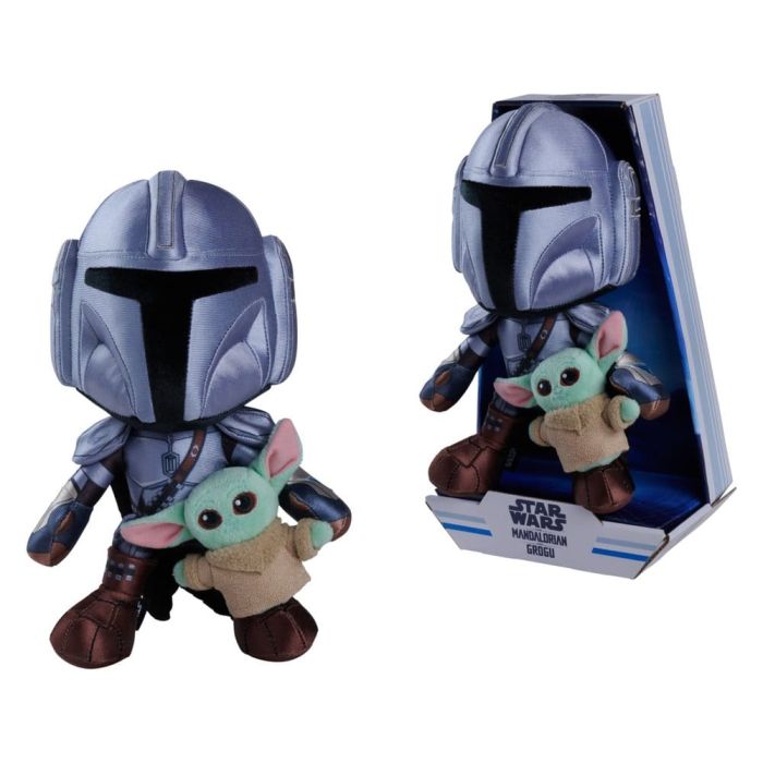 Star Wars Mandalorian Plush Figure Mandalorian & Mini Grogu 25 cm