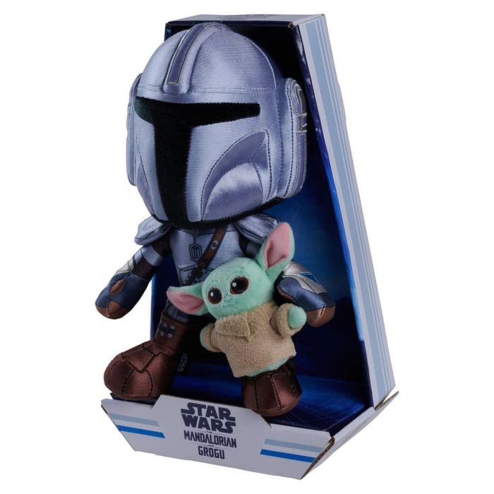 Star Wars Mandalorian Plush Figure Mandalorian & Mini Grogu 25 cm