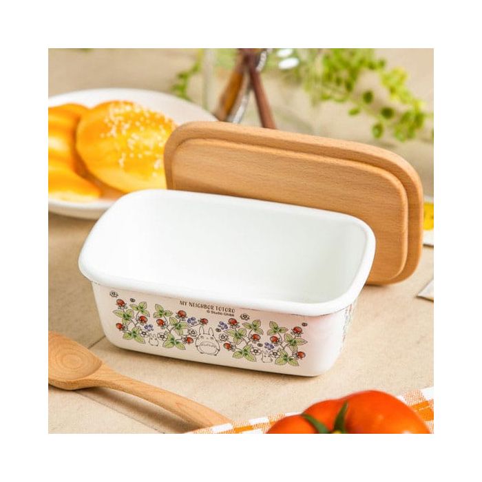 My Neighbor Totoro butter dish with wooden lid Soot Sprites 500 ml