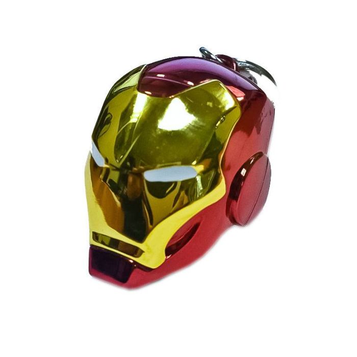 Marvel Comics Metal Keychain Iron Man Helmet 