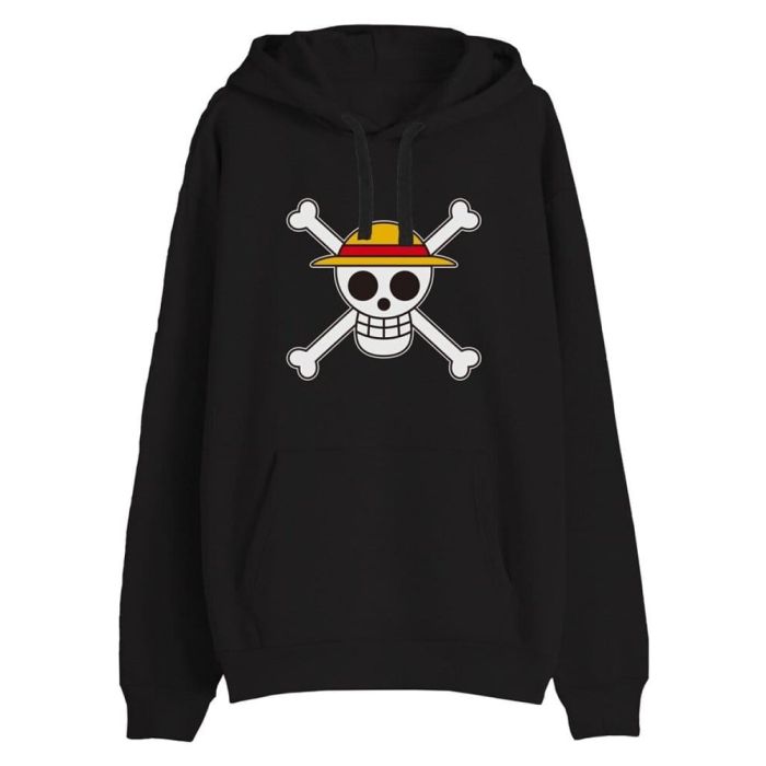 One Piece Sweater Skull Black Size XS