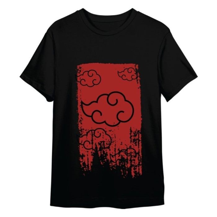 Naruto Shippuden T-Shirt Akatsuki Black Size XXL
