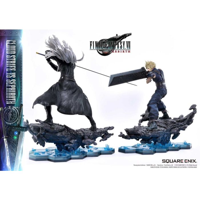 Final Fantasy VII Rebirth Statues 2-Pack 1/4 Cloud Strife vs Sephiroth 69 cm  