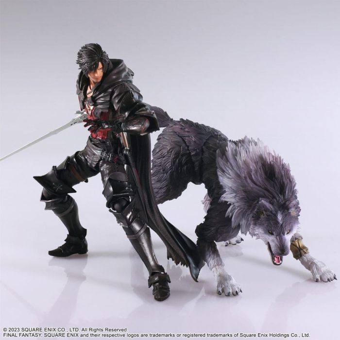 Final Fantasy XVI Bring Arts Action Figure Set Clive Rosfield & Torgal 