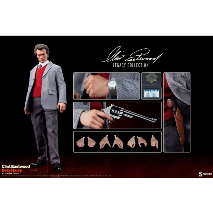 Dirty Harry Clint Eastwood Legacy Collection Action Figure 1/6 Harry Callahan 30 cm