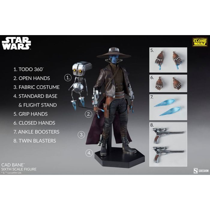 Star Wars The Clone Wars Action Figure 1/6 Cad Bane 32 cm